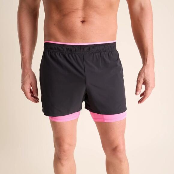 Chubbies Men's Blue Pink Check Ultimate Training Shorts 4” XL - Picture 6 of 6